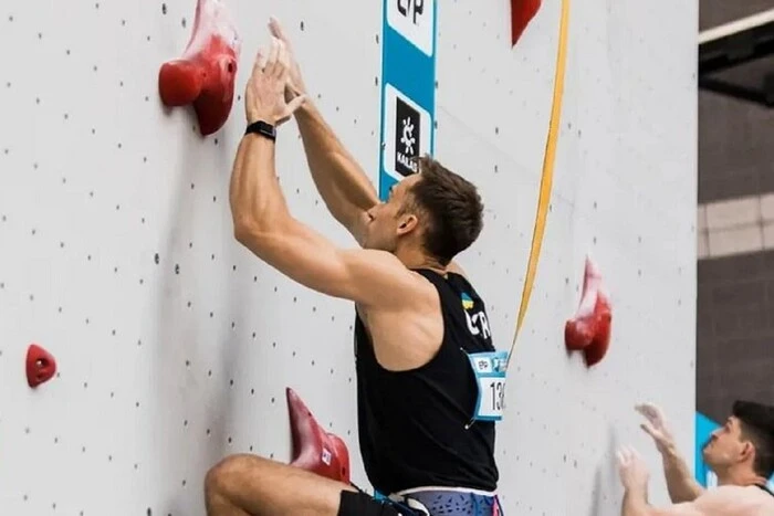 Tkach breaks the European speed climbing record