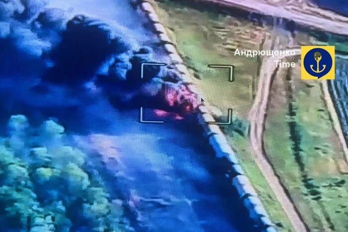 Біля окупованого Токмака палає ешелон з російським пальним 