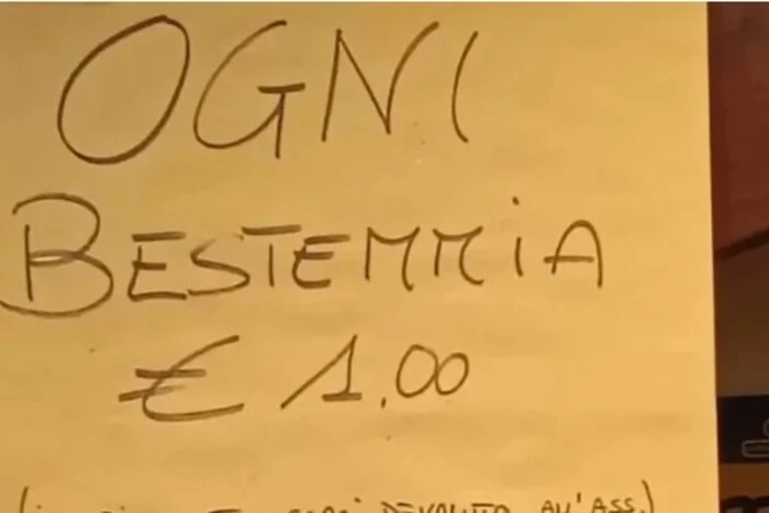 W Włoszech bar wprowadził kary za wulgaryzmy