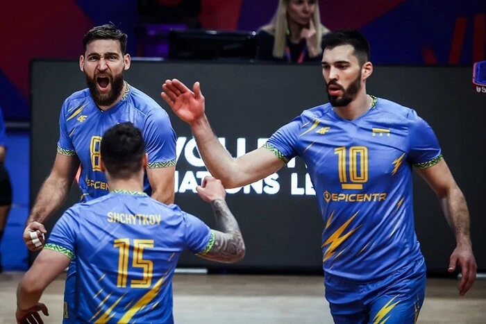Die Ukraine erlitt die erste Niederlage in der Debütsaison der Volleyball-Nationenliga