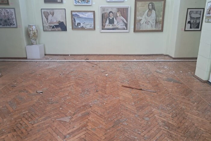 The Kmytiv Museum Damaged by Explosions near Zhytomyr